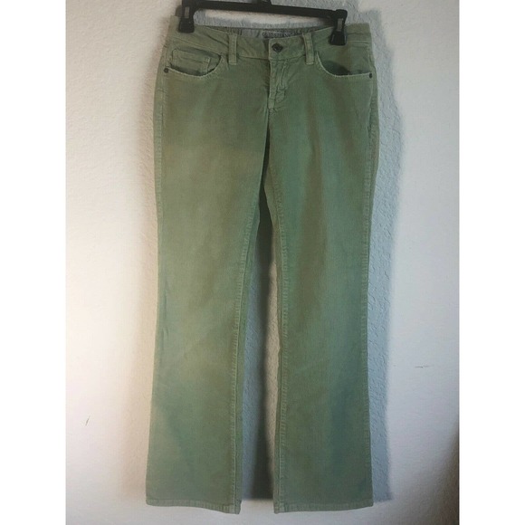 Guess Jeans Women's Size 26 Green Stretch Corduroy